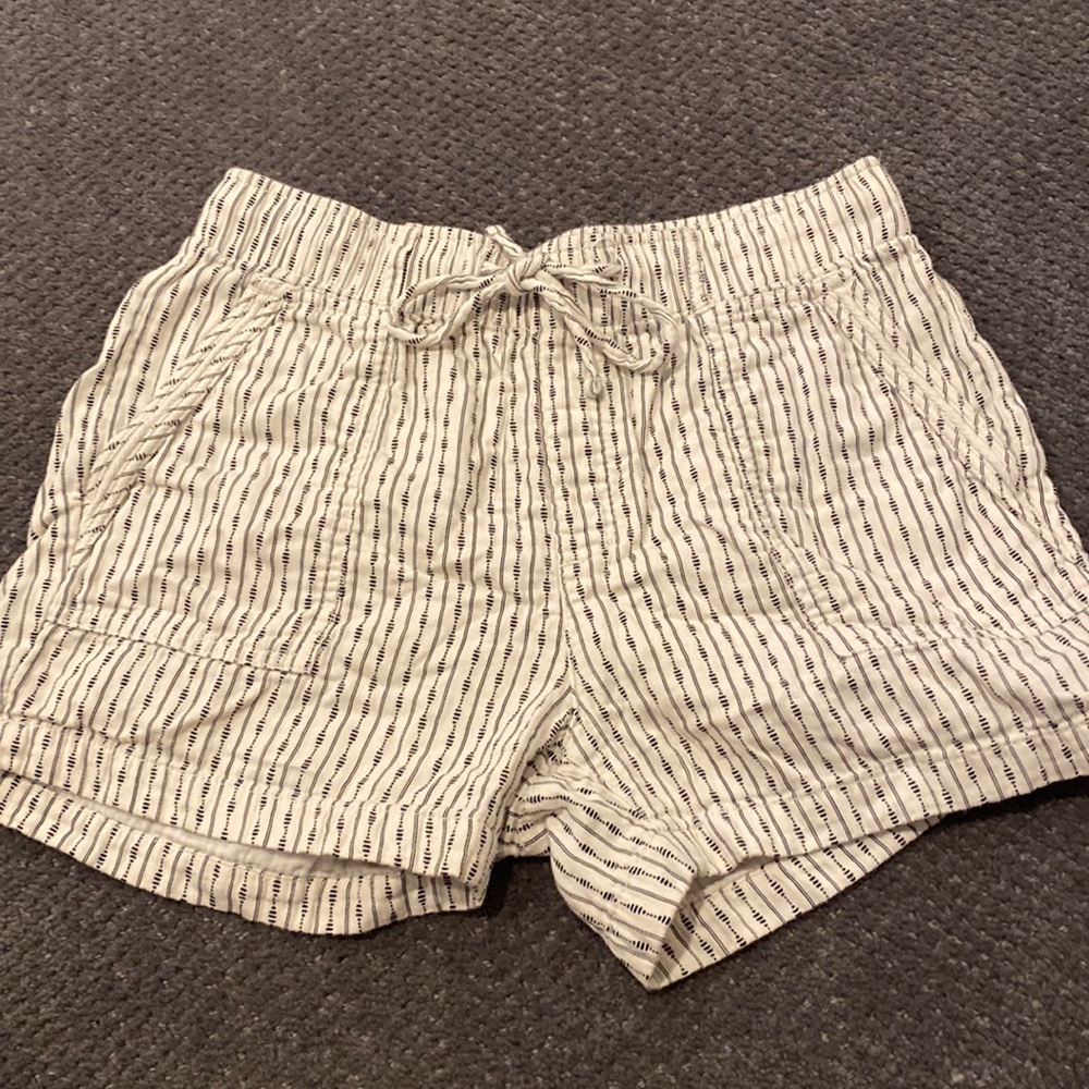 Cute Summer White Drawstring Shorts